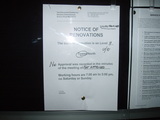 Renovation notice